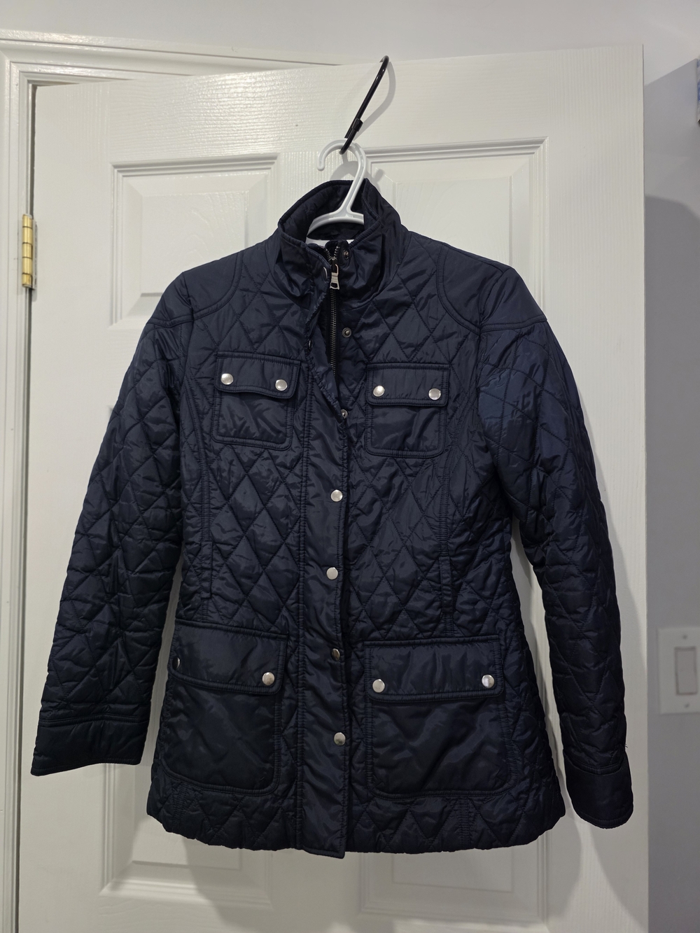 Banana Republic Quilted Navy Puffer Jacket